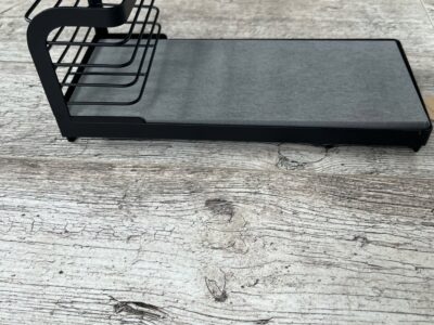 Podstawka z kratką | czarny/szary | Zestaw łazienkowy