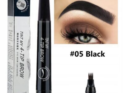 Płynny ołówek do brwi wodoodporny #5 Natural Black TINT MY 4-TIP BROW