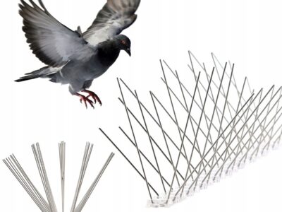 Odstraszacz gołębi | Kolce na ptaki | Stal nierdzewna | 12 el. | VIIRKUJA