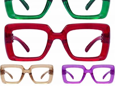 Okulary do czytania | kwadratowe | damskie | Eyekepper | brązowe | +2,25