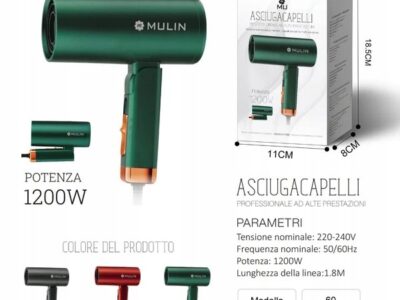 Suszarka do włosów MULIN 6500 | Zielony